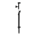 YORK SHOWER RAIL WITH MATTE BLACK