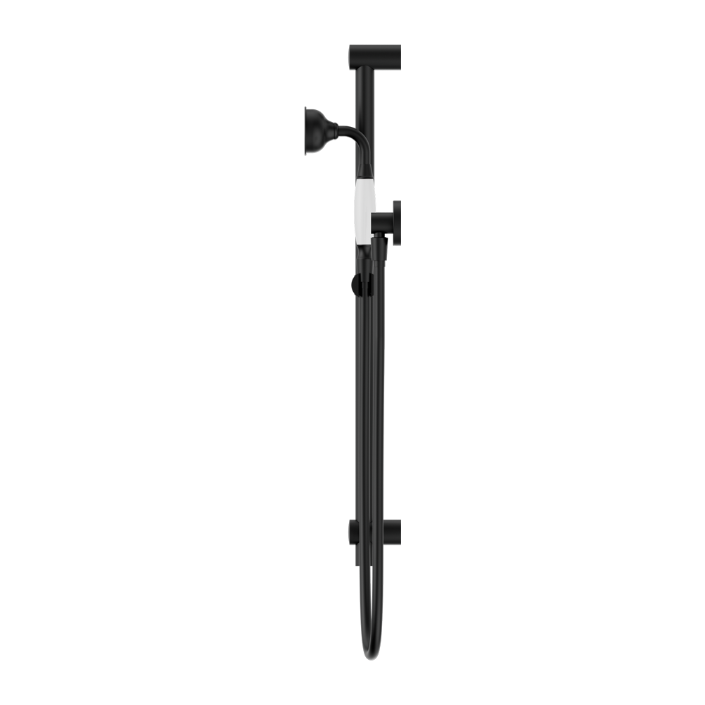 YORK SHOWER RAIL WITH MATTE BLACK