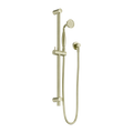 YORK SHOWER RAIL WITH METAL HAND SHOWER AGED BRASS