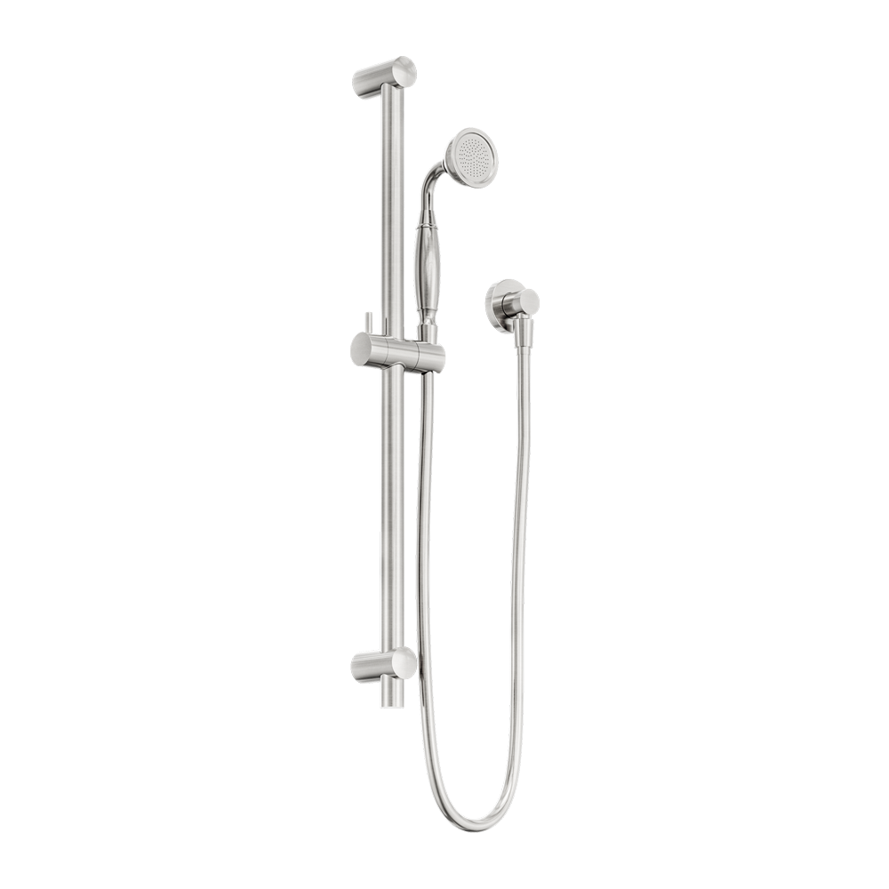YORK SHOWER RAIL WITH METAL HAND SHOWER BRUSHED NICKEL