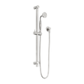YORK SHOWER RAIL WITH METAL HAND SHOWER BRUSHED NICKEL