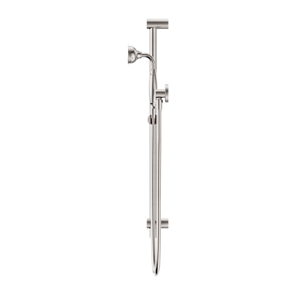 YORK SHOWER RAIL WITH METAL HAND SHOWER BRUSHED NICKEL