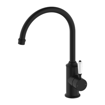 York Kitchen Mixer Gooseneck Spout With Matte Black — Kitchen Mixers & Taps