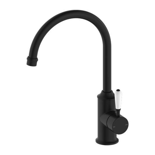 YORK KITCHEN MIXER GOOSENECK SPOUT WITH MATTE BLACK