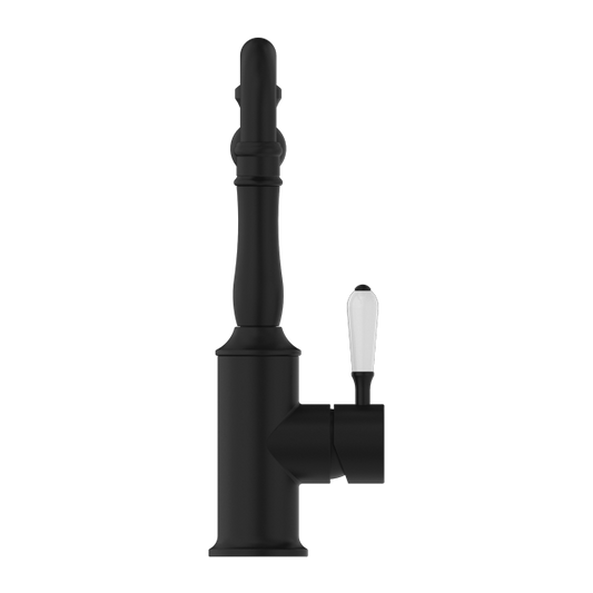 YORK KITCHEN MIXER HOOK SPOUT WITH MATTE BLACK