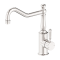 YORK KITCHEN MIXER HOOK SPOUT WITH METAL LEVER BRUSHED NICKEL