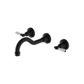 YORK WALL BASIN SET WITH MATTE BLACK