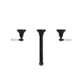YORK WALL BASIN SET WITH MATTE BLACK