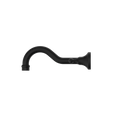 YORK WALL BASIN SET WITH METAL LEVER MATTE BLACK