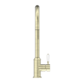 YORK PULL OUT SINK MIXER WITH VEGIE SPRAY FUNCTION WITH AGED BRASS