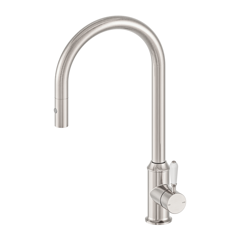 YORK PULL OUT SINK MIXER WITH VEGIE SPRAY FUNCTION WITH BRUSHED NICKEL