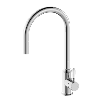 York Pull Out Sink Mixer With Vegie Spray Function With Chrome — Chrome & Stainless, Kitchen Mixers & Taps