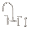 YORK BRIDGE PULL OUT KITCHEN SET WITH HAND SPRAY BRUSHED NICKEL