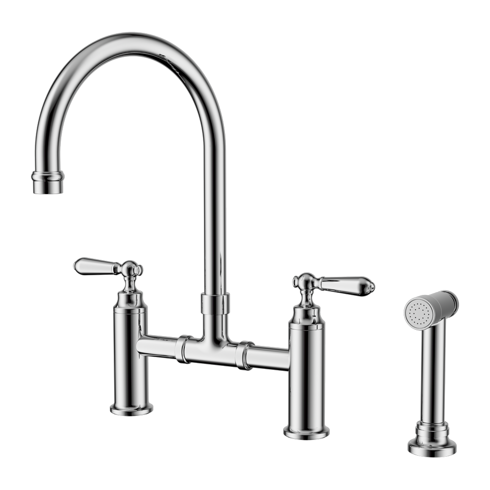 YORK BRIDGE PULL OUT KITCHEN SET WITH HAND SPRAY CHROME