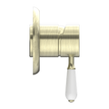 YORK SHOWER MIXER WITH AGED BRASS