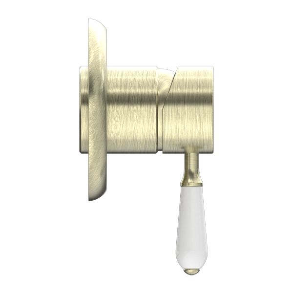 YORK SHOWER MIXER WITH AGED BRASS