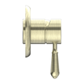 YORK SHOWER MIXER WITH METAL LEVER AGED BRASS