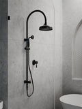 YORK SHOWER MIXER WITH METAL LEVER MATTE BLACK