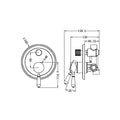 YORK SHOWER MIXER WITH DIVERTOR WITH CHROME