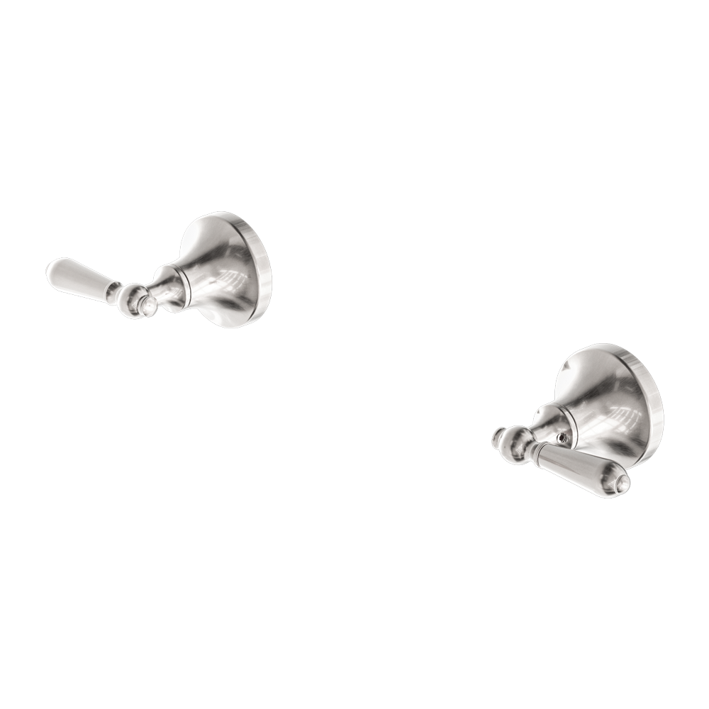 YORK WALL TOP ASSEMBLIES WITH METAL LEVER BRUSHED NICKEL