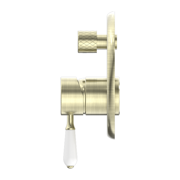 YORK SHOWER MIXER WITH DIVERTOR WITH AGED BRASS