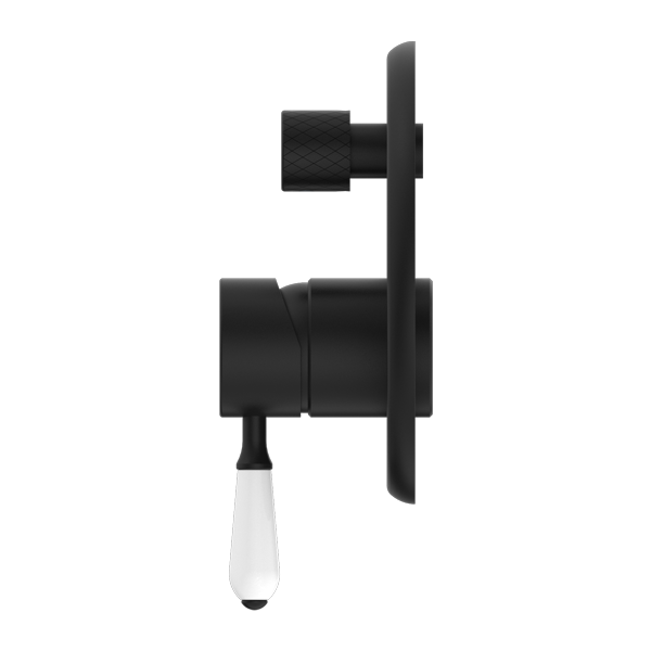 YORK SHOWER MIXER WITH DIVERTOR WITH MATTE BLACK