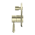 YORK SHOWER MIXER WITH DIVERTOR WITH METAL LEVER AGED BRASS