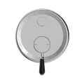 York Shower Mixer With Diverter With Black Porcelain Lever