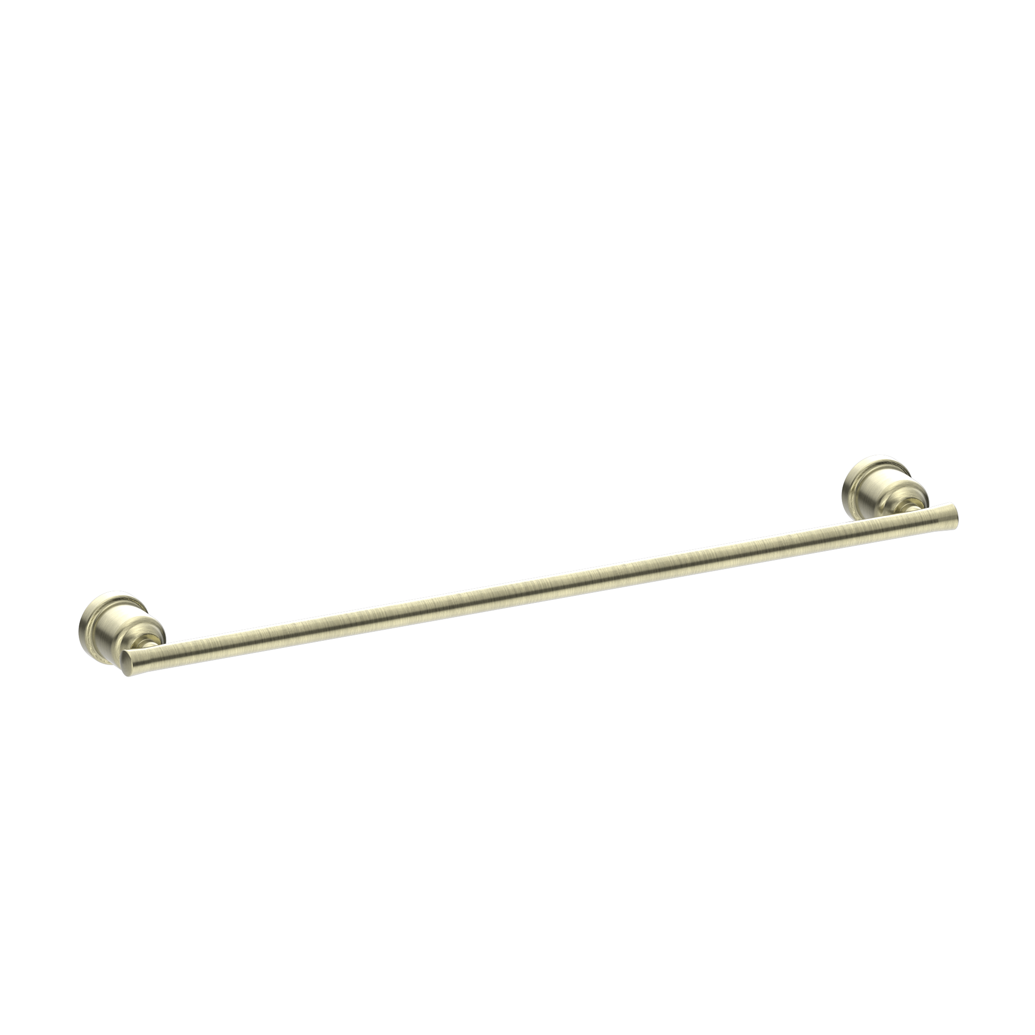 YORK SINGLE TOWEL RAIL 600MM AGED BRASS