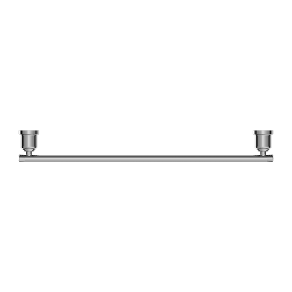 YORK SINGLE TOWEL RAIL 600MM CHROME
