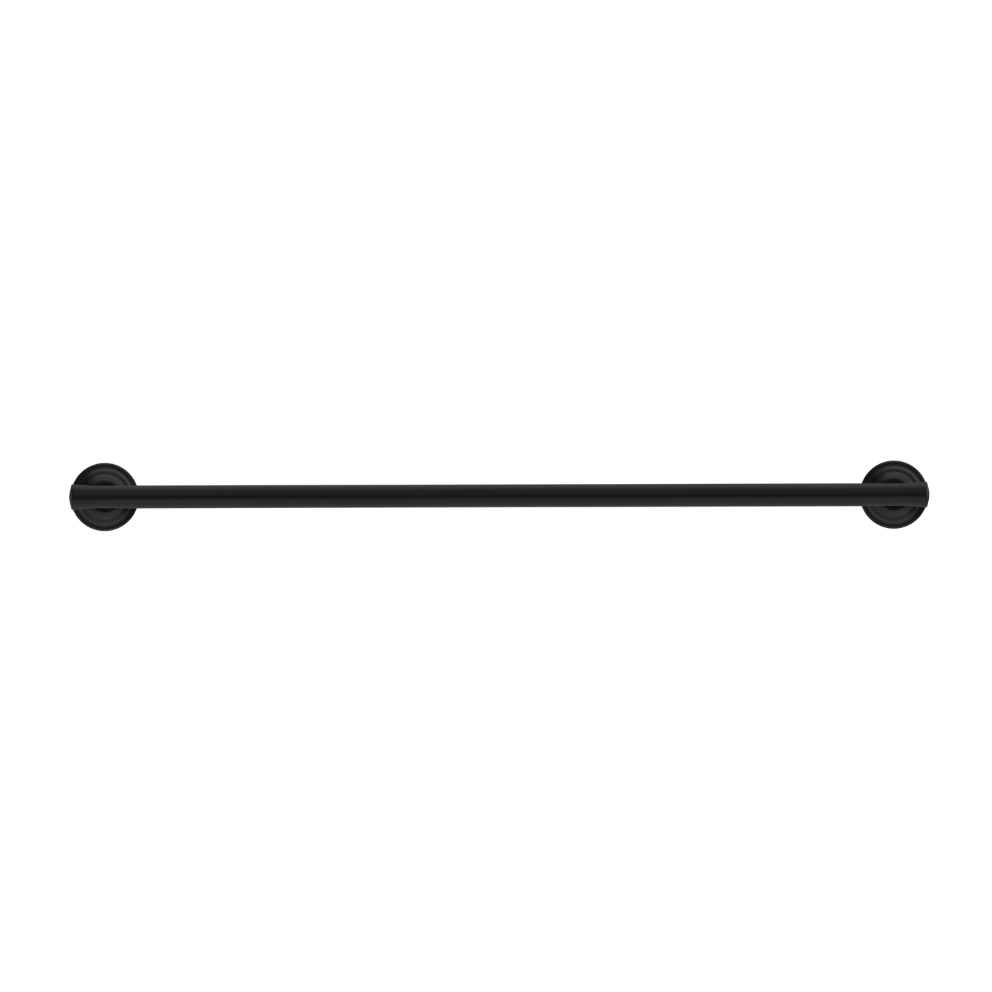 YORK SINGLE TOWEL RAIL 600MM MATTE BLACK