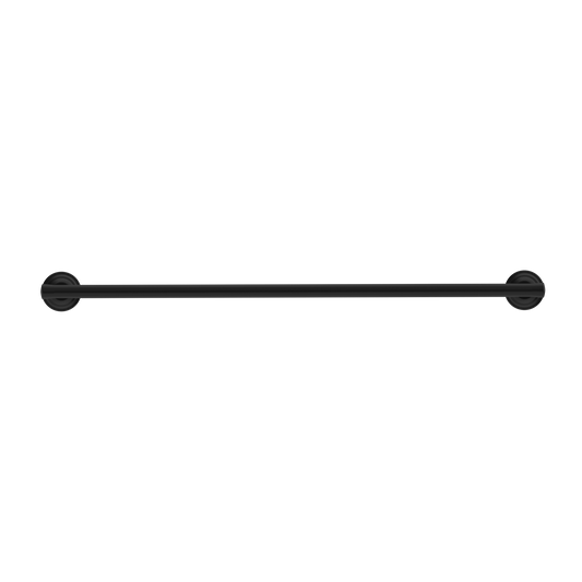 YORK SINGLE TOWEL RAIL 600MM MATTE BLACK