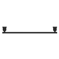 YORK SINGLE TOWEL RAIL 600MM MATTE BLACK