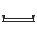 YORK DOUBLE TOWEL RAIL 600MM MATTE BLACK