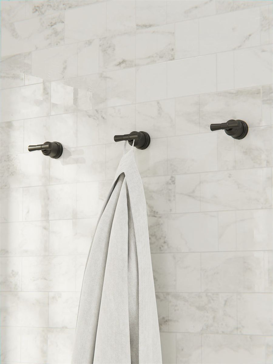 YORK ROBE HOOK MATTE BLACK
