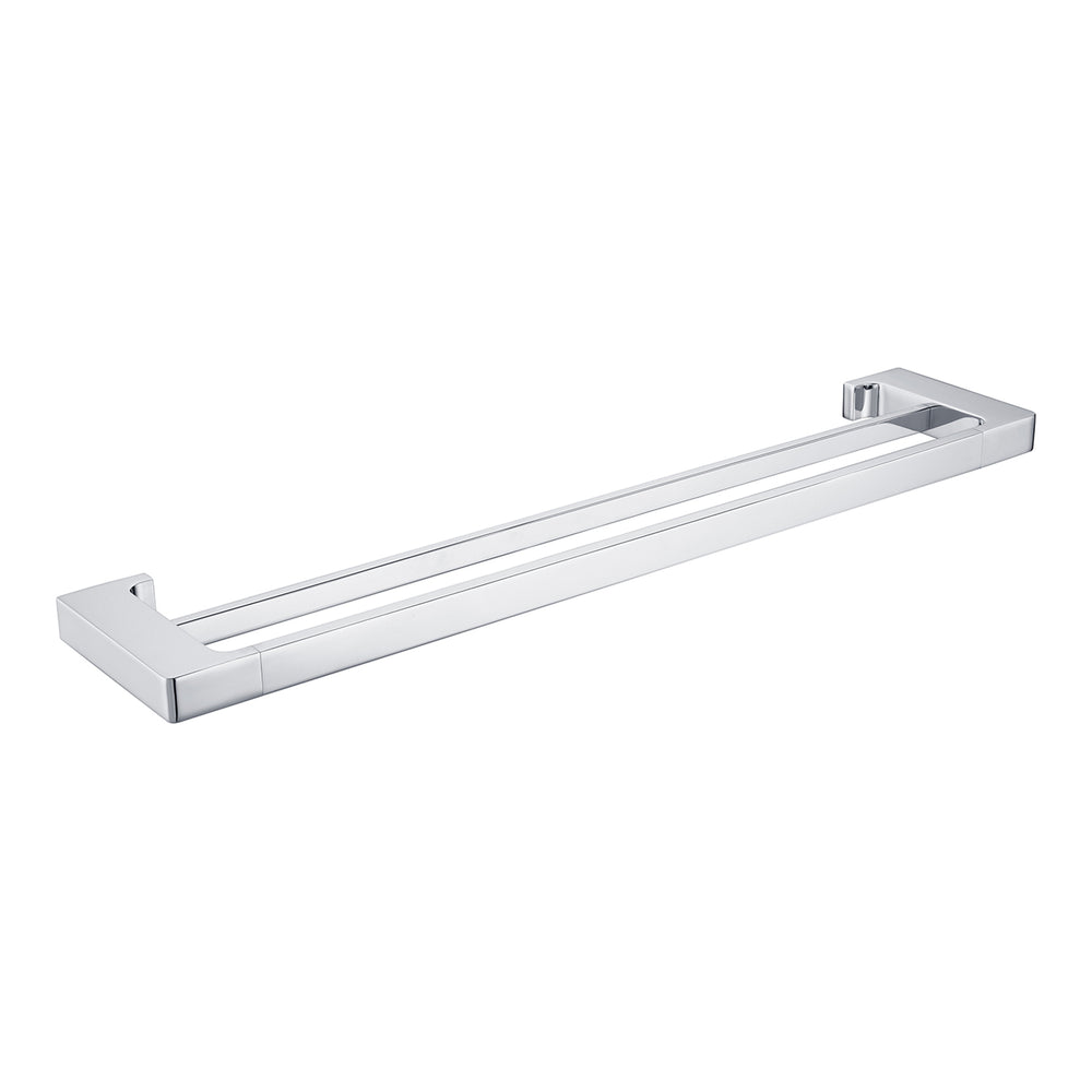 PEARL DOUBLE TOWEL RAIL 600/800MM CHROME