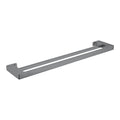 PEARL DOUBLE TOWEL RAIL 600/800MM GUN METAL GREY