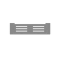PEARL METAL SHOWER SHELF GUN METAL GREY