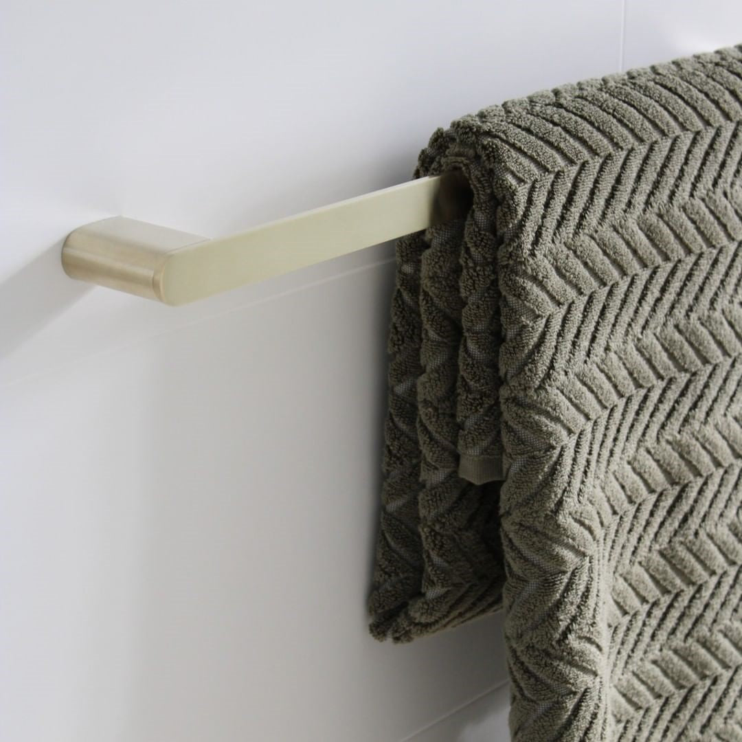 BIANCA SINGLE TOWEL RAIL 600/800MM BRUSHED GOLD
