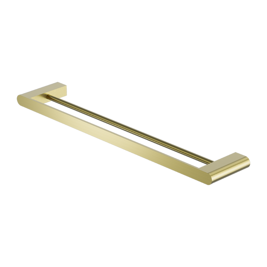 BIANCA DOUBLE TOWEL RAIL 600/800MM BRUSHED GOLD