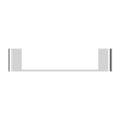 Nero Bianca Hand Towel Rail Chrome