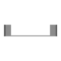 BIANCA HAND TOWEL RAIL GUN METAL GREY