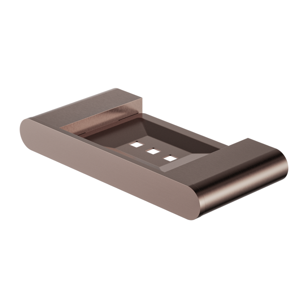 BIANCA SOAP DISH HOLDER BRUSHED BRONZE