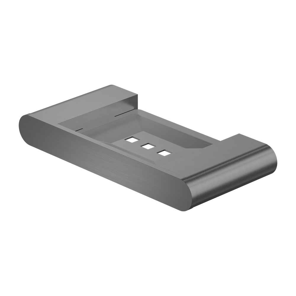 BIANCA SOAP DISH HOLDER GUN METAL GREY