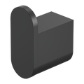 Nero Bianca Robe Hook Matte Black