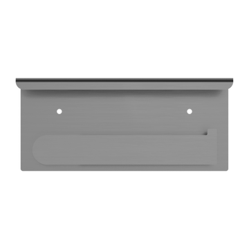 Bianca Toilet Roll Holder With Phone Holder Gun Metal Grey — Gunmetal, Toilet Roll & Brush Holders