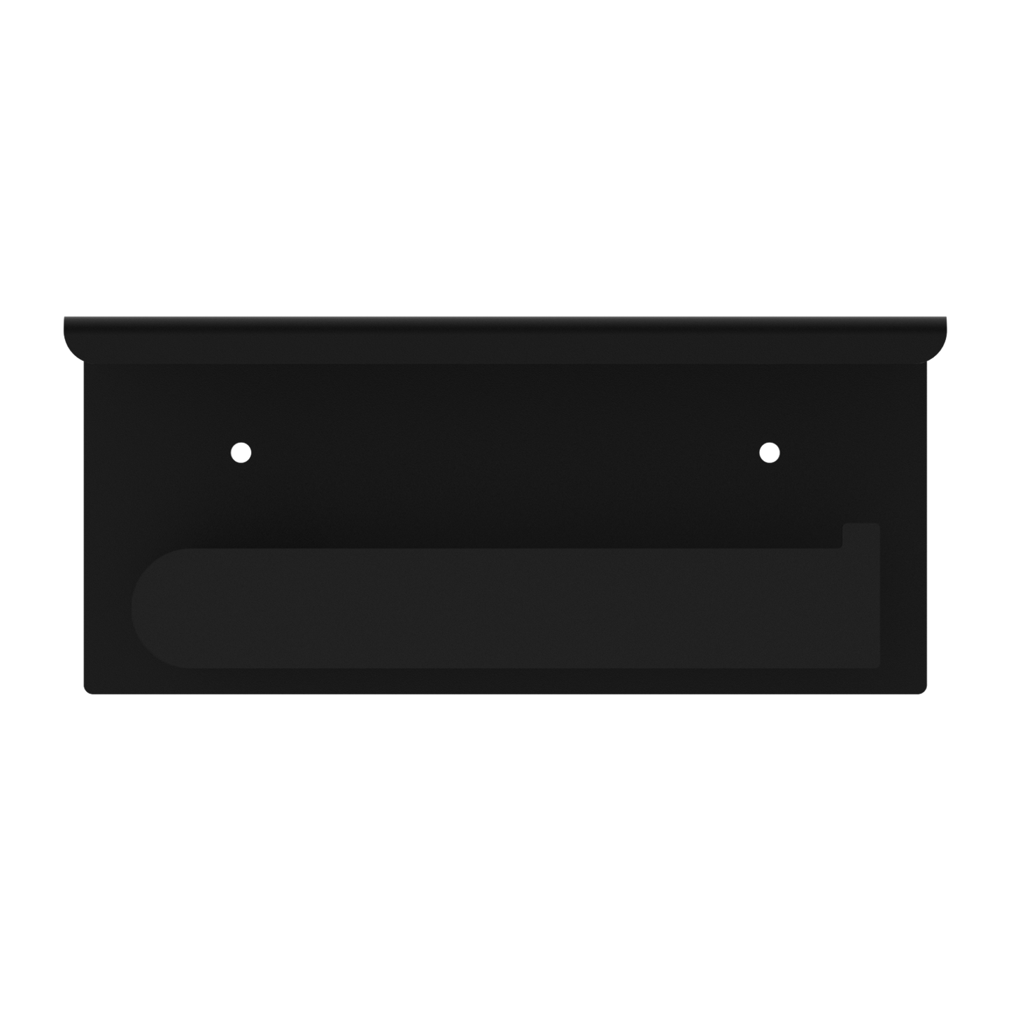 BIANCA TOILET ROLL HOLDER WITH PHONE HOLDER MATTE BLACK