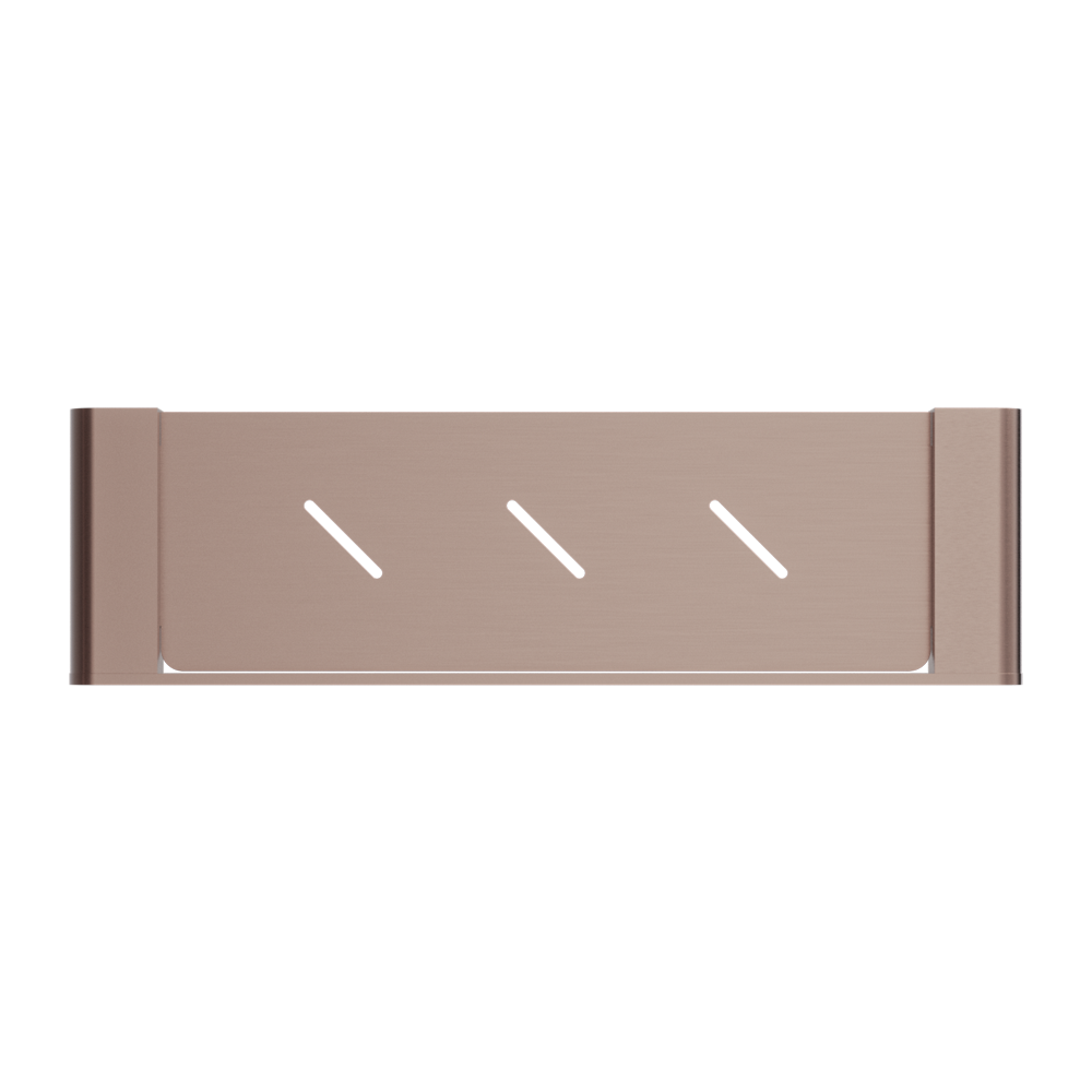 BIANCA METAL SHOWER SHELF BRUSHED BRONZE