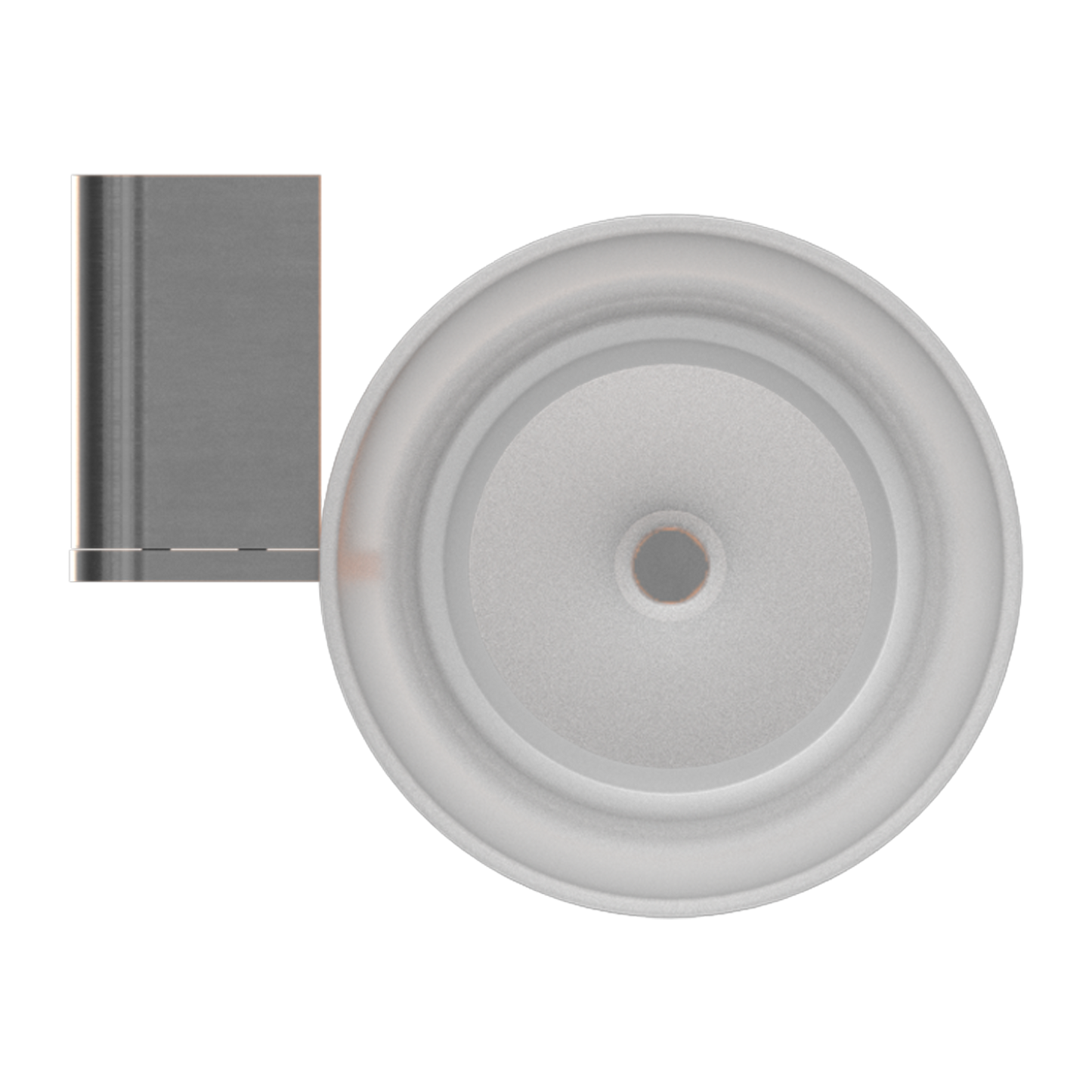 BIANCA TOILET BRUSH HOLDER GUN METAL GREY
