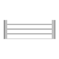 Nero Bianca Towel Rack Chrome - Bathroom Accessory